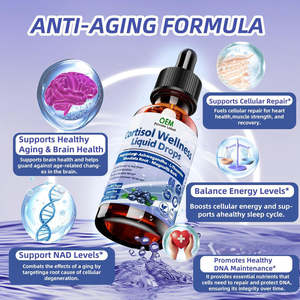 Compléments NAD OEM 900 mg NAD Nicotinamide Riboside Gouttes liquides avec Resvératrol Niacine Collagène Biotine pour l'énergie de la peau - Product Image 2