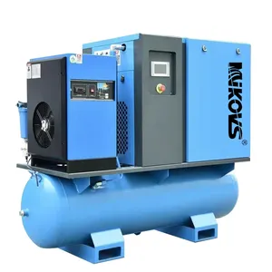 Best Selling 7.5kw 11kw 15kw 22kw 16 bar Industrial Silent Screw Type Air Compressor For Fiber Laser Cutting Machine