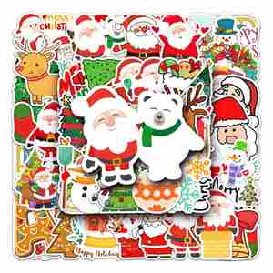 Personnalisez les nouveaux autocollants de Noël 2027 pour des décorations créatives de fêtes de fin d'année - Product Image 4