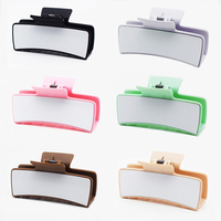Qualisub – Pinces à cheveux en plastique grand format pour sublimation, vierges, avec feuilles d'aluminium pour impression, pour adultes et enfants