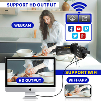Caméra Numérique Professionnelle Portable de Diffusion en Direct Haute Définition 4K/30fps pour Vlog avec IR et Enregistrement Vidéo