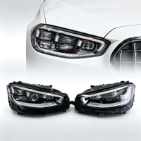 Phare LED Géométrique Effet Pluie de Météores pour Mercedes Classe S W223 S480 S580 S680 Maybach AMG 2021-25 Haute Configuration