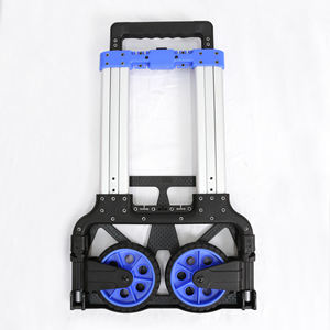 Gerobak Dolly truk tangan lipat aluminium tingkat tinggi tahan lama 125kg dengan dua roda - Product Image 3