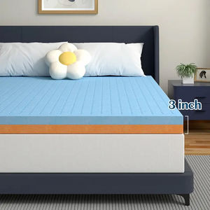 Surmatelas 3 pouces Surmatelas en <span class=keywords><strong>gel</strong></span> Surmatelas en mousse à mémoire de forme originale Tissu de refroidissement Tencel antidérapant pour hôtels - Product Image 5