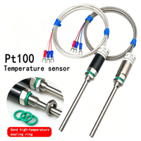 Sonde de température thermistance Pt100 en platine, étanche IP68, sonde OEM en acier inoxydable, type K, tige de 18 mm, calibrateurs Pt100 RTD