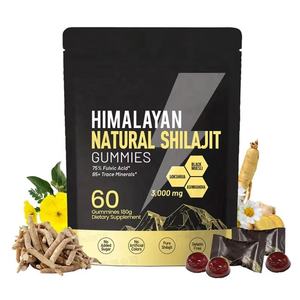 Gomitas de Shilajit para Hombres y Mujeres Adultos, Antioxidante, Energía, Apoyo con Ashwagandha, Cúrcuma y Suplementos Herbales de Origen Himalayo - Product Image 1