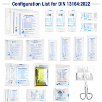 ORI-POWER Trousse de premiers secours médicale en plastique, très vendue, avec fournitures médicales complètes pour voiture