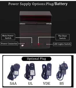 Commercio all'ingrosso di Lusso Pianoforte Lacca di Legno Watch Winder Box Per 2 + 3 Orologi Con Il Giapponese Mabuchi Motore - Product Image 5