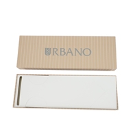Boîte d'emballage rigide personnalisée avec couvercle et base, en carton texturé avec logo, pour produits haut de gamme, vente au détail et emballage de marque
