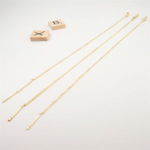 Catene per la creazione di <span class=keywords><strong>gioielli</strong></span> in ottone placcato oro 18k <span class=keywords><strong>gioielli</strong></span> aleaccessori mobile regolabile bracciale O catene - Product Image 3