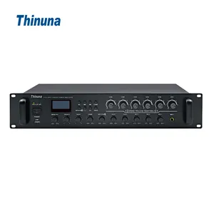 독립적 인 볼륨 조절 기능이 있는 Thinuna VTA-360F II 360 와트 전력 믹서 증폭기, USB 튜너 6 채널 믹서 전력 증폭기