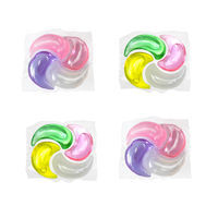 Dosettes de détergent à lessive soluble dans l'eau 4-en-1 capsules de gel de lavage ménager vente en gros de détergent ménage lavage