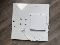 Lector RFID UHF C-Readertek Blanco de 12dbi con ABS para Control de Asistencia Escolar, Etiqueta de Tarjeta RFID ISO 18000-6C, Alcance de 12-20m, -40-60°C
