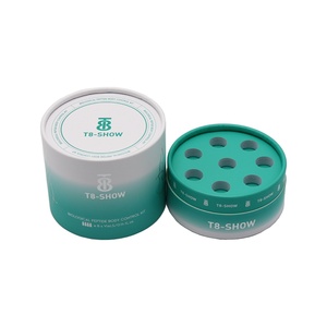 Boîte cosmétique cylindrique ronde en carton avec logo personnalisé, emballage en papier pour huile essentielle, flacon de parfum, rouge à lèvres - Product Image 3