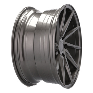 หน้าปัดเครื่องสีเทา19X8.5นิ้วสำหรับรถยนต์นั่งส่วนบุคคลขอบล้อแม็ก5X112สำหรับ <span class=keywords><strong>AUDI</strong></span> <span class=keywords><strong>A5</strong></span> S5 B8 B9 A6 A7 Q2 Q3 Q5สำหรับ <span class=keywords><strong>Vossen</strong></span> - Product Image 6
