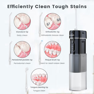 Filo d'acqua senza fili da 190ml per la pulizia dei denti elettrico portatile per uso domestico irrigatore orale da viaggio dentale - Product Image 6