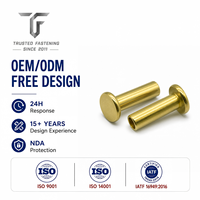 Rivets semi-tubulaires à tête plate en acier inoxydable de TianFang pour chariots d'équipement médical, production en volume, approvisionnement traçable