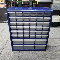 Boîte de rangement pour petites pièces Armoire à 42 tiroirs en bleu pour écrous et outils OEM/ODM pris en charge