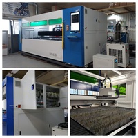 Découpeuse laser à fibre CNC de petite taille, refroidissement par eau, commande Cypcut, rails de guidage HIWIN, Yaskawa pour la découpe de tôles métalliques de haute précision