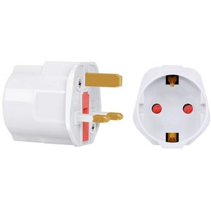 यूरोपीय संघ के लिए <span class=keywords><strong>2</strong></span> पिन 3 पिन प्लग 13a 250v ac सार्वभौमिक यूरोपीय एडाप्टर यात्रा कनवर्टर यूरोप - Product Image 2