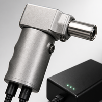 Machine électrique portative pour dreadlocks, kit d'outils de tressage de cheveux avec boîtier d'alimentation et embouts interchangeables pour usage en salon