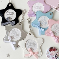 Étui de rangement rigide et résistant à l'eau Haoxuan en cuir pour cartes et badges anime 2D de 65 mm
