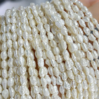 Muses Jewels - Grande réduction - Perles d'eau douce naturelles blanches de 3 mm à 6 mm - Perles baroques - Perles en vrac - Perlen Fur Die Schmuck Herstellung