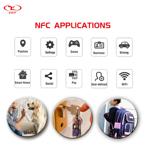 명함 미니 태그 로고 13.56MHz 스마트 NFC 태그 및 <span class=keywords><strong>QR</strong></span> 코드와 사용자 정의 인쇄 NFC 개 키 체인 - Product Image 5