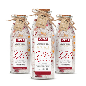 <span class=keywords><strong>Sal</strong></span> <span class=keywords><strong>de</strong></span> Baño Orgánica <span class=keywords><strong>de</strong></span> Lujo con Flores en Envases Personalizados con Etiqueta Privada y MOQ Bajo - Product Image 1