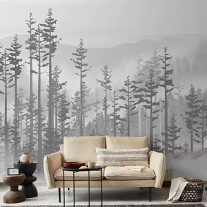 Plantes vertes décoration murale <span class=keywords><strong>Jungle</strong></span> feuille affiches murales <span class=keywords><strong>Stickers</strong></span> <span class=keywords><strong>muraux</strong></span> Art peintures murales pour <span class=keywords><strong>chambre</strong></span> salon décoration de la maison - Product Image 3
