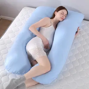 Dropshipping Wanita Hamil Tidur Penopang Bantal Katun Sarung Bantal Bentuk U Bersalin Bantal Kehamilan Sisi Tidur Seprai