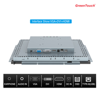 GreenTouch, monitor de pantalla táctil industrial Full HD de 15,6 pulgadas, pantalla táctil IR para máquina de autoservicio, quiosco, señalización digital