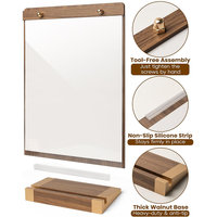 Support de menu de luxe en bois pour table, format A4/A5, avec boulons métalliques, idéal pour restaurants et hôtels – Direct Fabricant