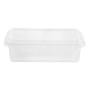 Caja de embalaje de PET de plástico desechable transparente de 52oz, reciclable y ecológica para pasteles, pan y alimentos - Product Image 2