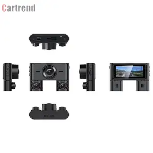 Minicâmera automotiva 4k 4k, 2 polegadas, câmera frontal e traseira inteligente, 4k, wi-fi, gps, lente dupla, dvr, 4k, com gps, wi-fi, duas câmeras