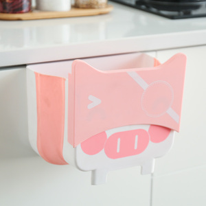 Hangable Kitchen Foldable Can For Car Indoor Kitchen Wall Mounted Hanging Trash Bin Can