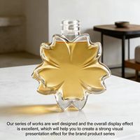 Bouteille en verre personnalisée de 175 ml, forme unique, blanc cristal, scellée au bouchon, avec impression sérigraphiée pour boissons et boissons alcoolisées
