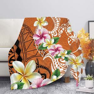 <span class=keywords><strong>Couverture</strong></span> familiale en micro peluche personnalisée Tonga Polynesian Tribal Print Warm Winter Flanelle Weighted Bed Blanks - Product Image 4