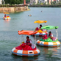 Bateau à pédales électrique pour adultes en FRP, bateau à pare-chocs pour jeux aquatiques sportifs