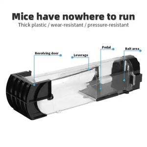 Piège à <span class=keywords><strong>rat</strong></span> en plastique réutilisable de 32cm, piège à souris vivant pour maison et jardin - Product Image 5