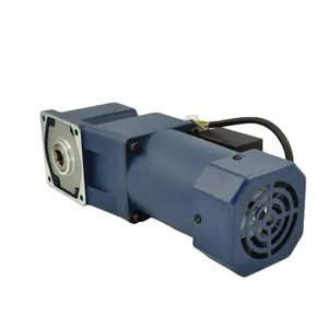 60W 90MM Mini Spiral Bevel Sudut Kanan Poros Berongga Gear Motor Ac Gear Motor dengan Rasio Gearbox 3 Hingga 200