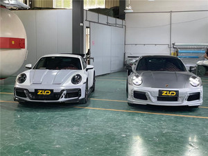 ชุดแต่งคาร์บอนไฟเบอร์แบบแห้งทรง T สำหรับ Porsche 992 Turbos ประกอบด้วยกันชนหน้า สเกิร์ตข้าง สเกิร์ตหลัง ครอบล้อ และชุดแต่งรอบคัน - Product Image 5