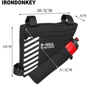 IRONDONKEY Bicycle100 % bolsa de bicicleta impermeable Bolsa De Teléfono triángulo haz sillín tubo bolsa bicicleta de montaña Kit de <span class=keywords><strong>herramientas</strong></span> y soporte para botella de agua - Product Image 5