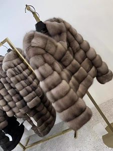 <span class=keywords><strong>Cappotto</strong></span> in Finta Pelliccia di <span class=keywords><strong>Visone</strong></span> Russo di Alta Qualità per Donna, Corto <span class=keywords><strong>con</strong></span> <span class=keywords><strong>Cappuccio</strong></span>, Casual - Product Image 1