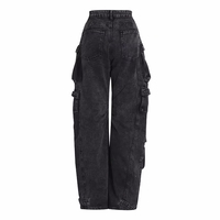 Jeans cargo personnalisés pour femmes, jeans baggy grande taille pour femmes, jeans de haute qualité pour femmes