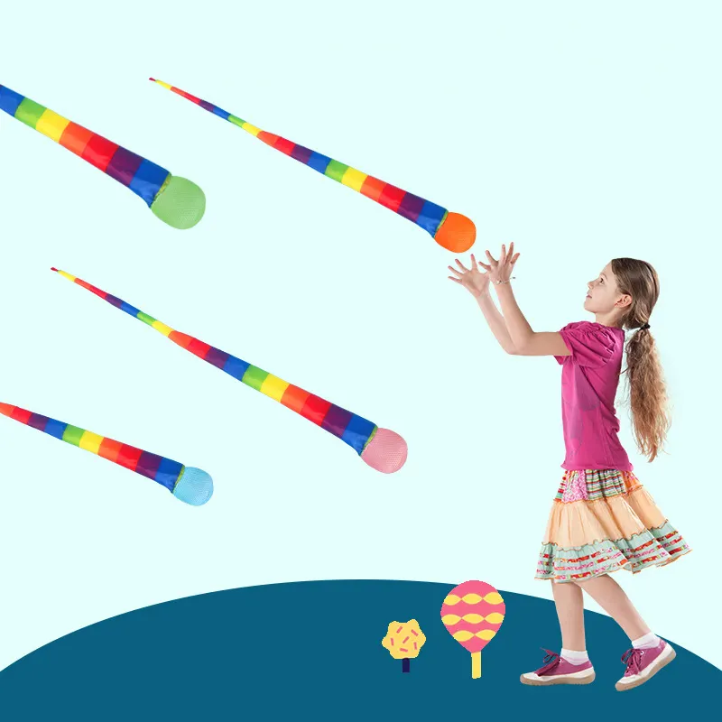 Jeu de boules en mousse d'extérieur Rainbow Play Ball Sports éducatifs Meteor Ball avec arc-en-ciel pour enfants Jouets sensoriels