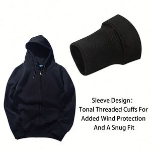 Sudaderas con capucha extragrandes de diseño de alta calidad para hombre, personalizadas al por mayor, con bordado recortado, estilo lavado para otoño - Product Image 4
