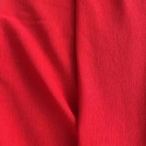 TEJIDO DE ALGODÓN 100% ORGÁNICO DE PUNTO JERSEY 8.2 OZS. Tela de Color Rojo Intenso de 72 Pulgadas de Ancho - Product Image 2