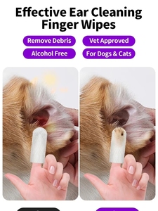 Lingettes nettoyantes pour animaux sans parfum, lingettes pour oreilles, lingettes pour doigts pour chiens et chats, taille personnalisable, douces, <span class=keywords><strong>non</strong></span> tissées, vente en gros - Product Image 5
