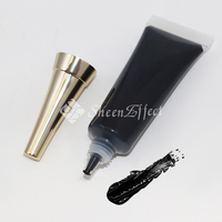 SheenEffect-Crème liquide imperméable caméléon longue durée pour le maquillage des cils à changement de couleur optique, base de fard à paupières noire